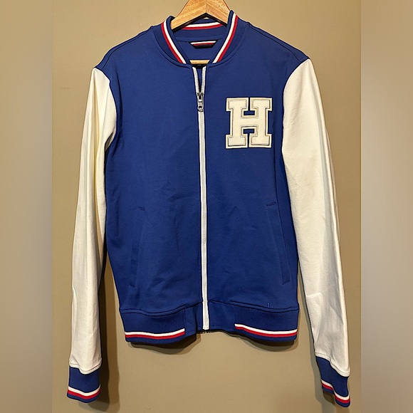 TOMMY HILFIGER Varsity Jersey Bomber Jacket - Picture 2 of 9